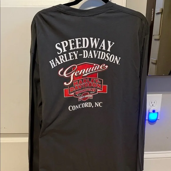 Harley-Davidson Dark Gray Long Sleeve Tee - Picture 3 of 4
